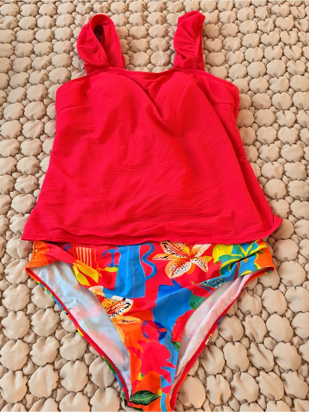 Women’s Bright Pink Tankini - Size XXL